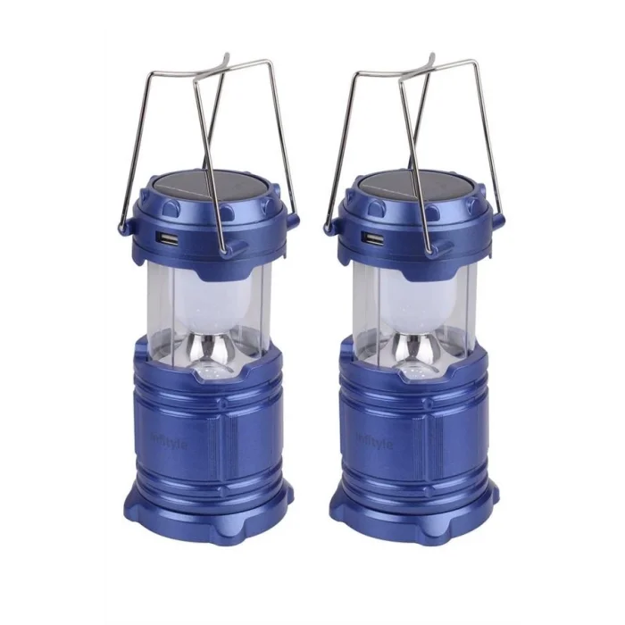 BUĞZ Kamp Lambası Solar Şarjlı Kızaklı Kamp Feneri Led Lamba Işıldak