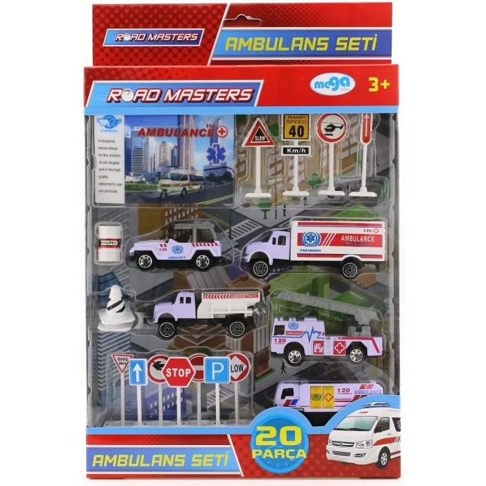 BUĞZ Kamyonlu Metal Ambulans Seti  Jp9105