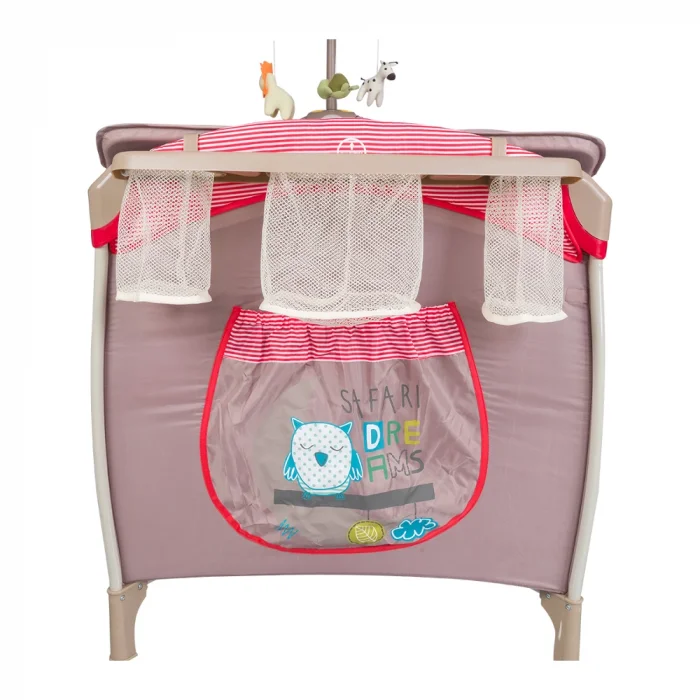 BUĞZ Kanz Hamburg 70x110cm Dönenceli Oyun Parkı Seyahat Yatağı - Kırmızı