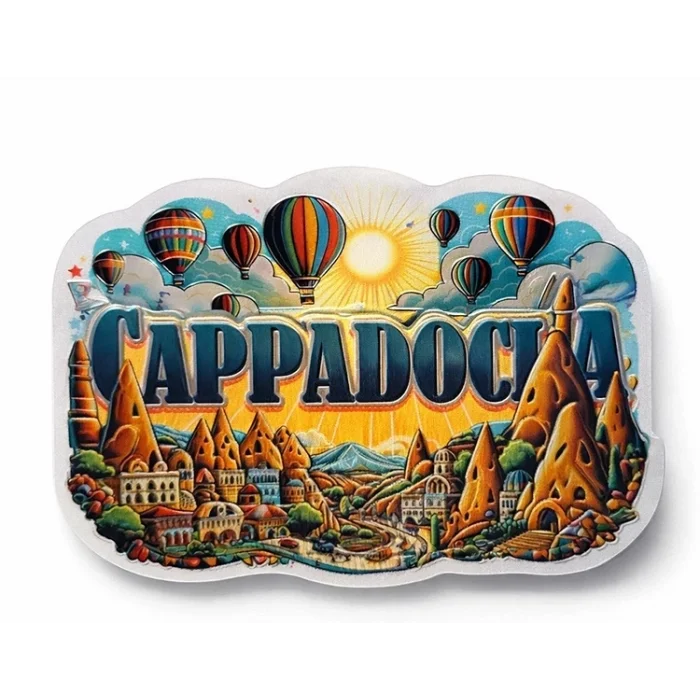 BUĞZ Kapadokya Temalı Silikon Buzdolabı Magneti Model 1