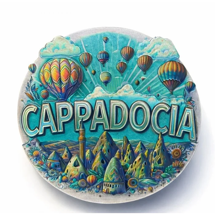 BUĞZ Kapadokya Temalı Silikon Buzdolabı Magneti Model 6