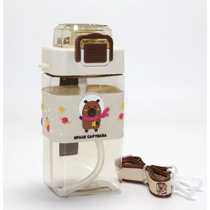 BUĞZ Kapibara Desenli Pipetli Çocuk Matarası