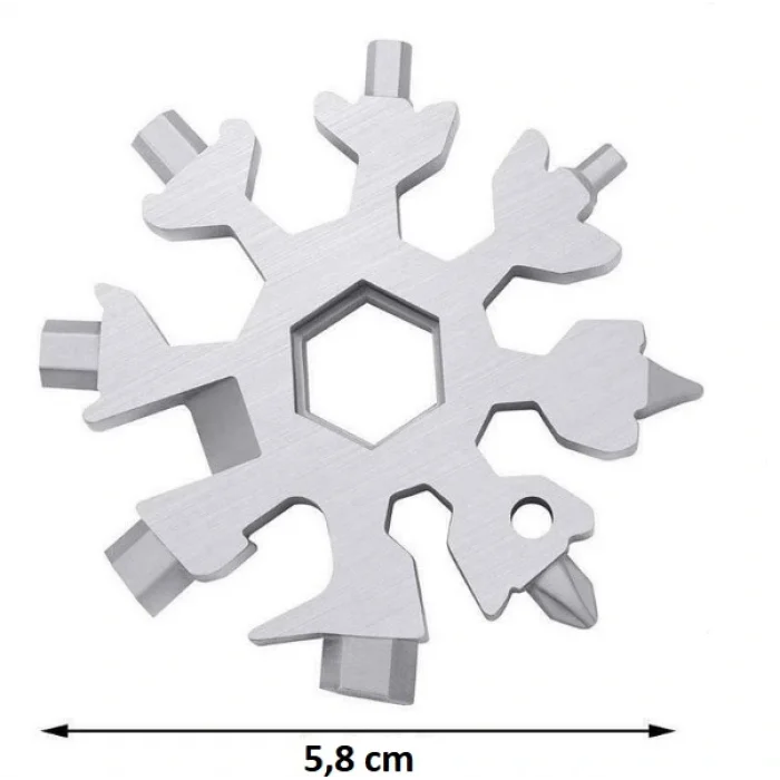 BUĞZ Kar Tanesi Çok Amaçlı Anahtarlık Açacak