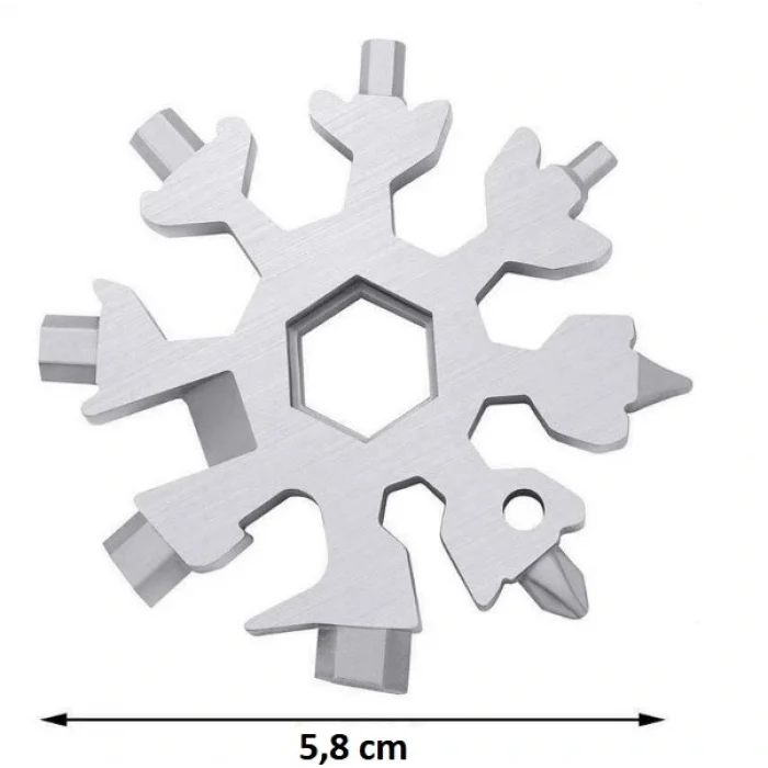 BUĞZ Kar Tanesi Çok Amaçlı Anahtarlık Açacak
