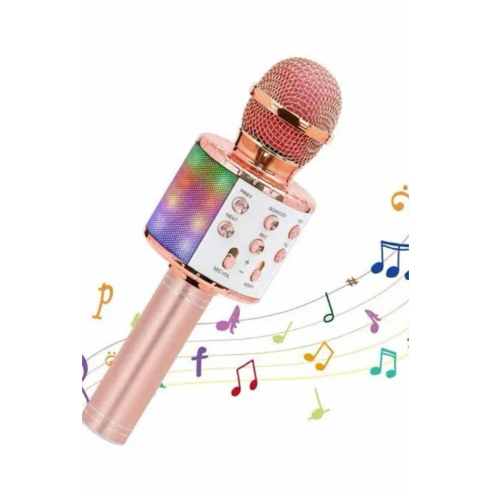 BUĞZ Karaoke Mikrofon Bluetooth Bağlantılı Aux Girişli Uzun Pil Ömrü Yüksek Ses Kaliteli - BUĞZ