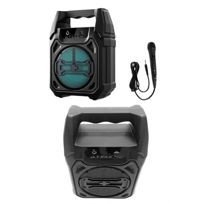  Karaoke Mikrofonlu Fm Radyolu Bluetooth Hoparlör Yüksek Ses Kaliteli