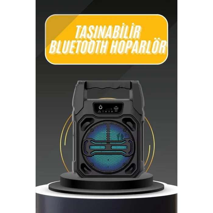 BUĞZ Karaoke Mikrofonlu Fm Radyolu Bluetooth Hoparlör Yüksek Ses Kaliteli - BUĞZ