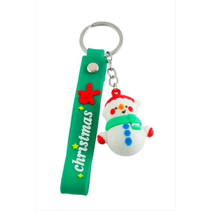 BUĞZ Kardan Adam Yılbaşı Silikon Anahtarlık
