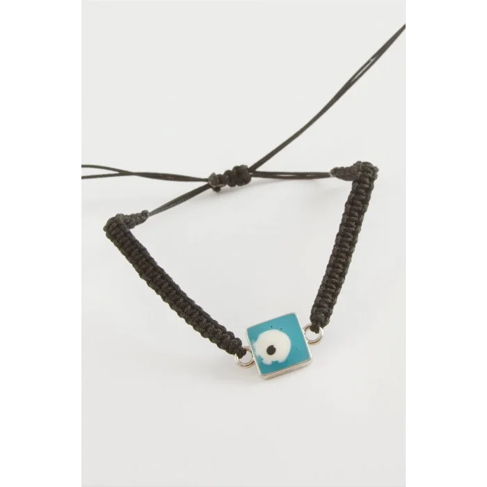  Kare Nazar Makrome Örgülü Bileklik