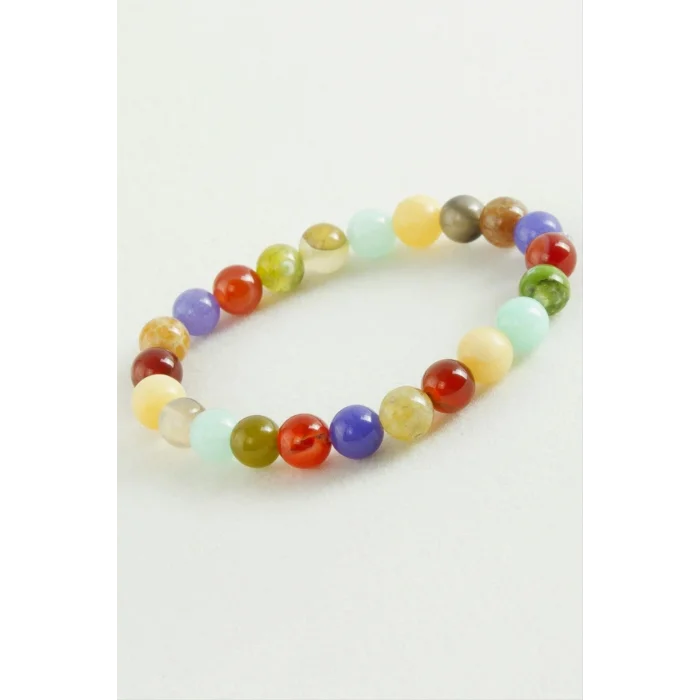 BUĞZ Karışık Akik Doğaltaş Bileklik