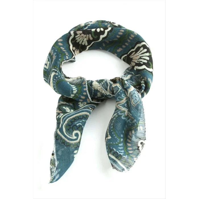  Karışık Desenli Şifon Fular 50 cm