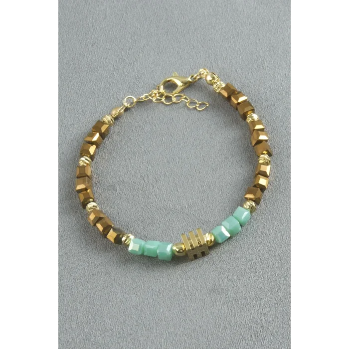 BUĞZ Karışık Figürlü Küp Kristal Bileklik