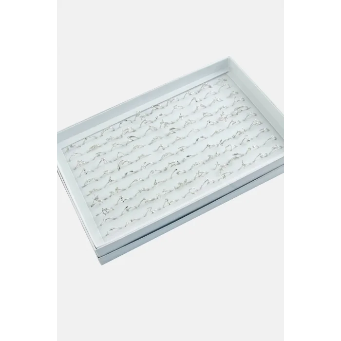  Karışık Lüx Çelik Eklem Yüzük 1 Adet