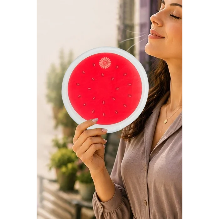 BUĞZ Karpuz Desenli Kore Yelpaze
