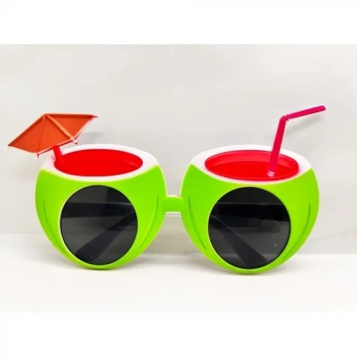  Karpuz Şekilli Tropikal Hawaii Gözlüğü