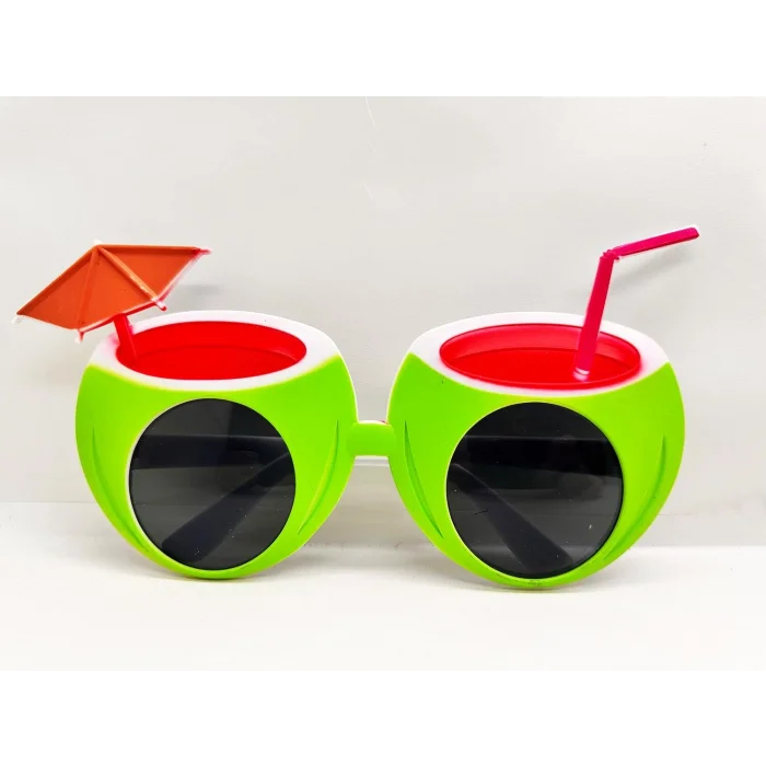 BUĞZ Karpuz Şekilli Tropikal Hawaii Yaza Merhaba Parti Gözlüğü