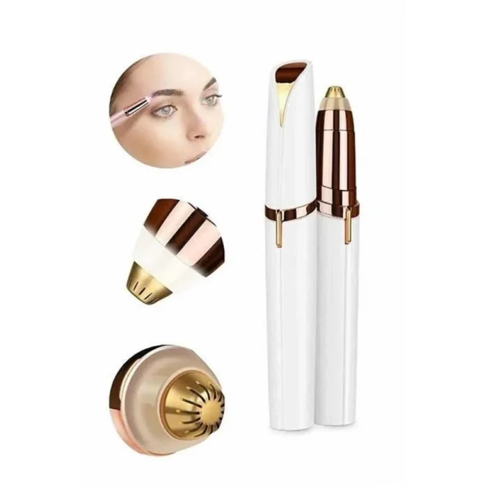  Kaş Bıyık Tüy Epilasyon Aleti Pilli Yüz Kaş Epilatör Kıl Tüy Alma Epilasyon