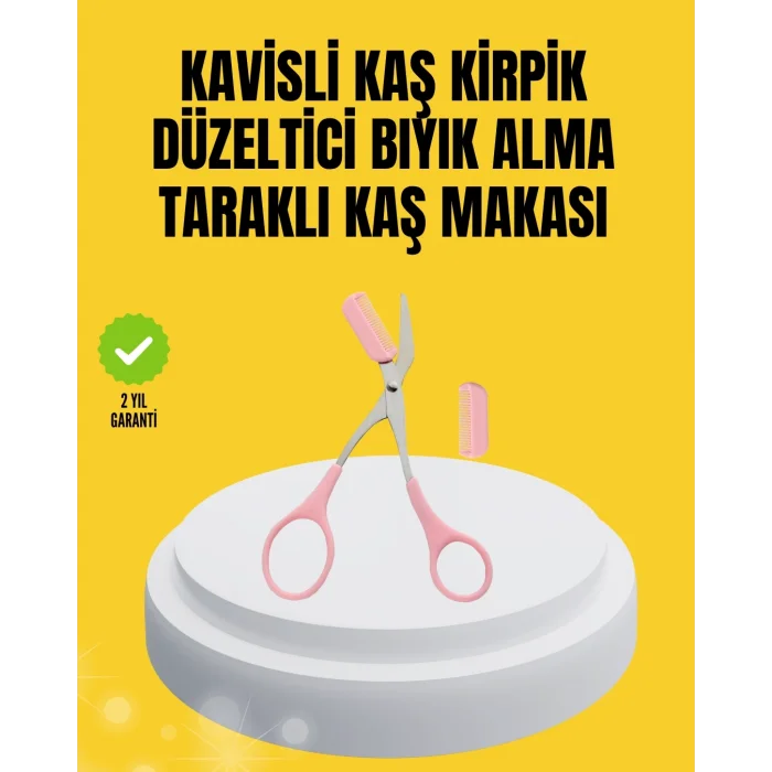  Kaş, Kirpik ve Tırnak Çevresi Temizliği İçin Çok Fonksiyonlu Makas