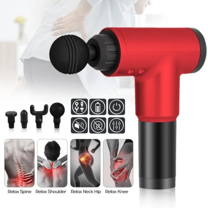BUĞZ Kas Rahatlatıcı Şarjlı 4 Başlıklı Darbeli Titreşimli Bx40