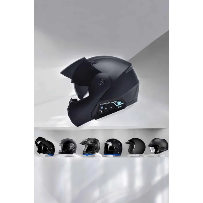 BUĞZ Kask Kulaklığı Motosiklet Intercom Interkom Dinleme Konuşma Özellikli Su Geçirmez