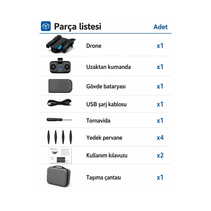 BUĞZ Katlana Bilir Çocuk Drone, 1080P Full HD Kameralı, 360 Derece Dönebilir, 10-20 Dakika Uçuş Süresi