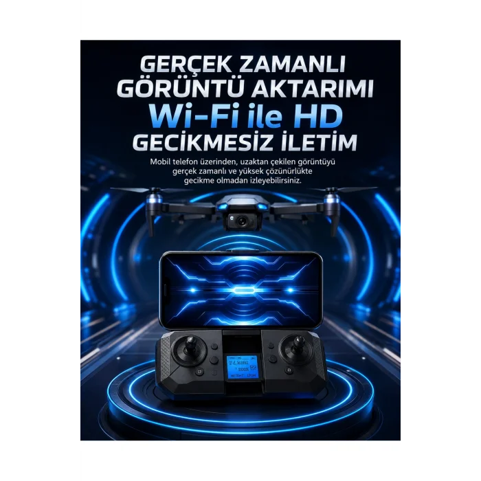 BUĞZ Katlana Bilir Çocuk Drone, 1080P Full HD Kameralı, 360 Derece Dönebilir, 10-20 Dakika Uçuş Süresi