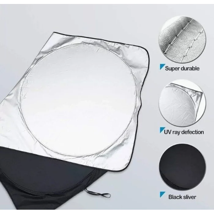 BUĞZ Katlanabilir Araç Ön Cam Güneşliği 150x70 cm