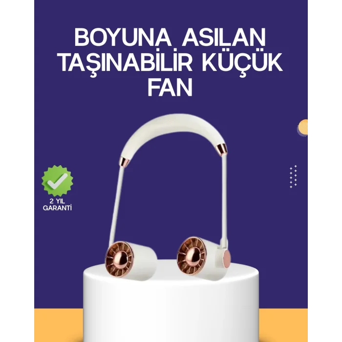  Katlanabilir Asılabilir Mini Fan USB Şarjlı 3 Kademeli Sessiz