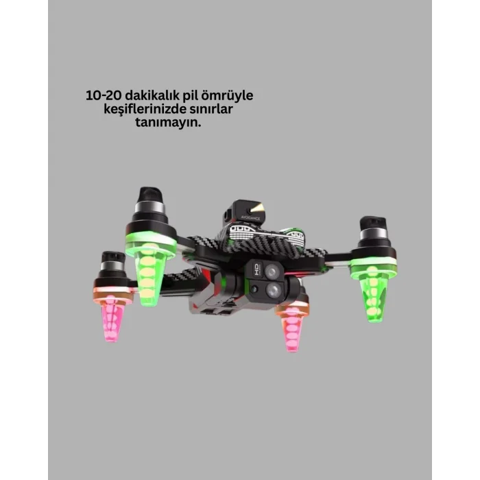 BUĞZ Katlanabilir Drone 1080P Kamera 0-100m Uçuş Mesafeli