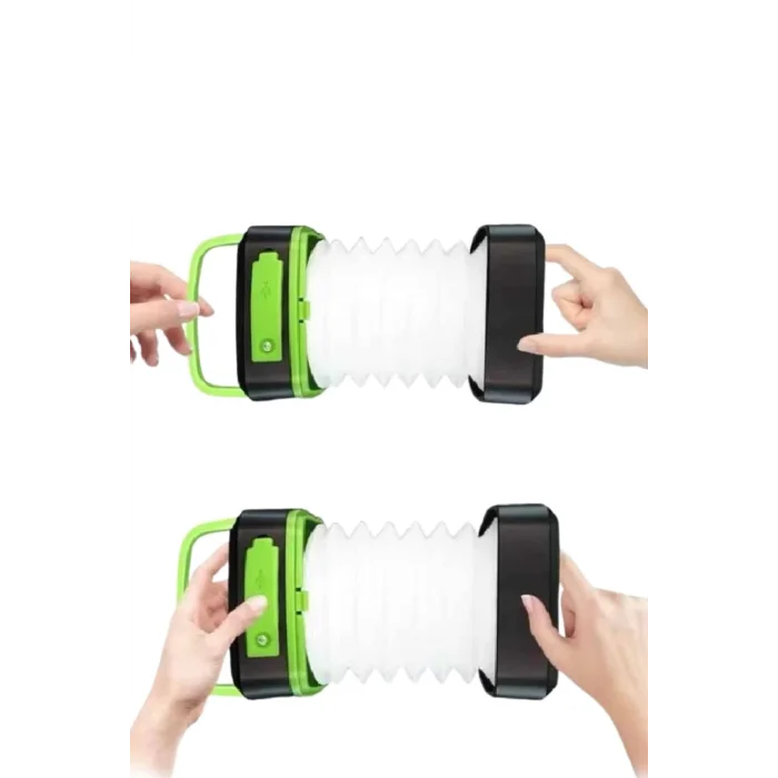  Katlanabilir Kamp Lambası Akordiyon Lamba Şarjlı 3 Kademeli Solar