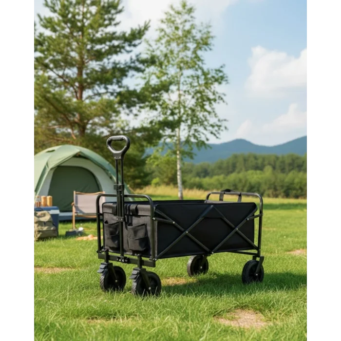 BUĞZ Katlanabilir Taşınabilir Kamp Arabası Plaj Bahçe ve Eşya Taşıma Vagonu