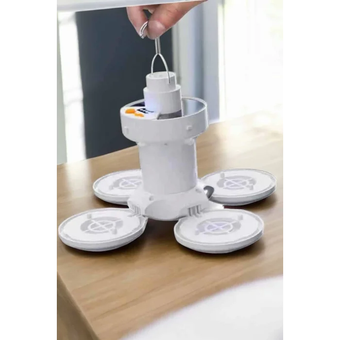  Katlanabilir Taşınabilir Kamp Lambası Işıldak Beyaz Işık Güneş Enerjili Solar Aydınlatma