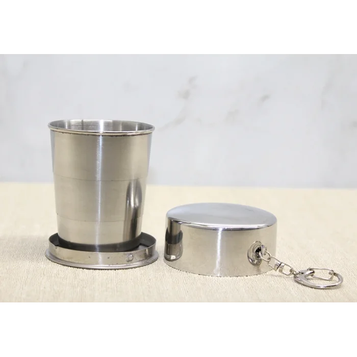 BUĞZ Katlanabilir Tekli Paslanmaz Çelik Shot Bardak 7 cm