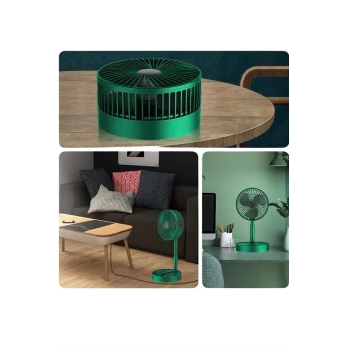  Katlanabilir Teleskopik Şarjlı Fan Masaüstü Soğutucu Vantilatör