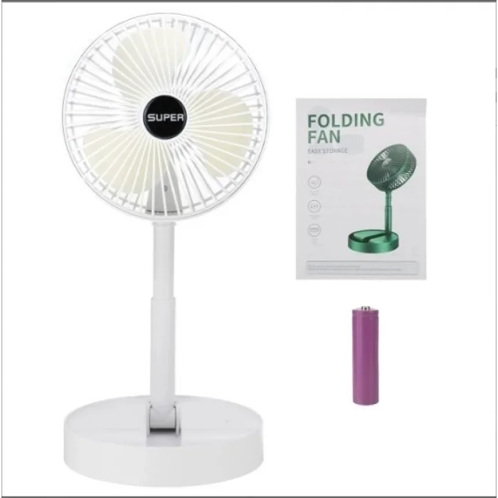 BUĞZ Katlanır Teleskopik Zemin Fanı Yaz Sessiz Öğrenci Masaüstü Fan Usb Şarj Edilebilir Taşınabilir Ev Mini Hava Soğutucu