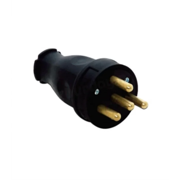  Kauçuk Erkek Trifaze Fiş 3X25A 380V