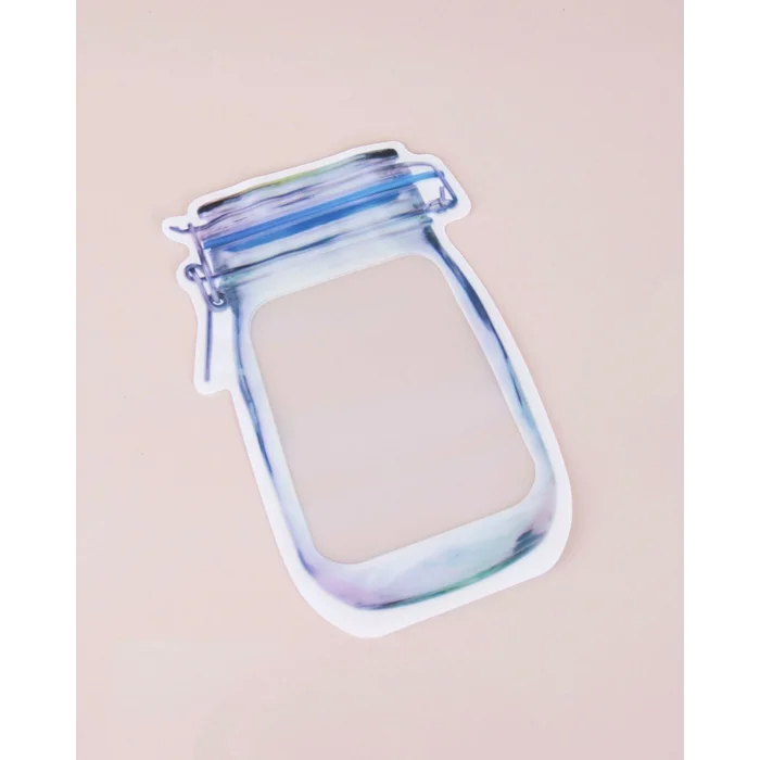 BUĞZ Kavanoz Görünümlü Kilitli Saklama Poşeti 620 ML (1 Adet )