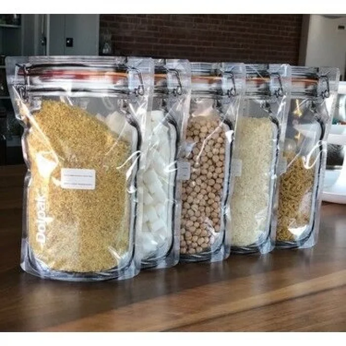 BUĞZ Kavanoz Görünümlü Kilitli Saklama Poşeti 620 ML (1 Adet )