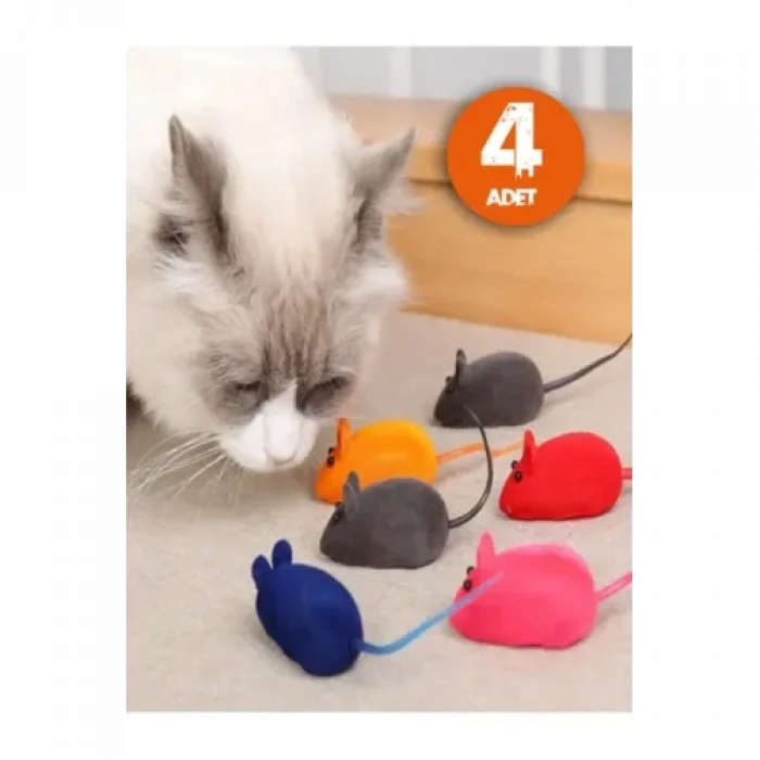  Kedi Eğitim Oyun Faresi 4 Adet