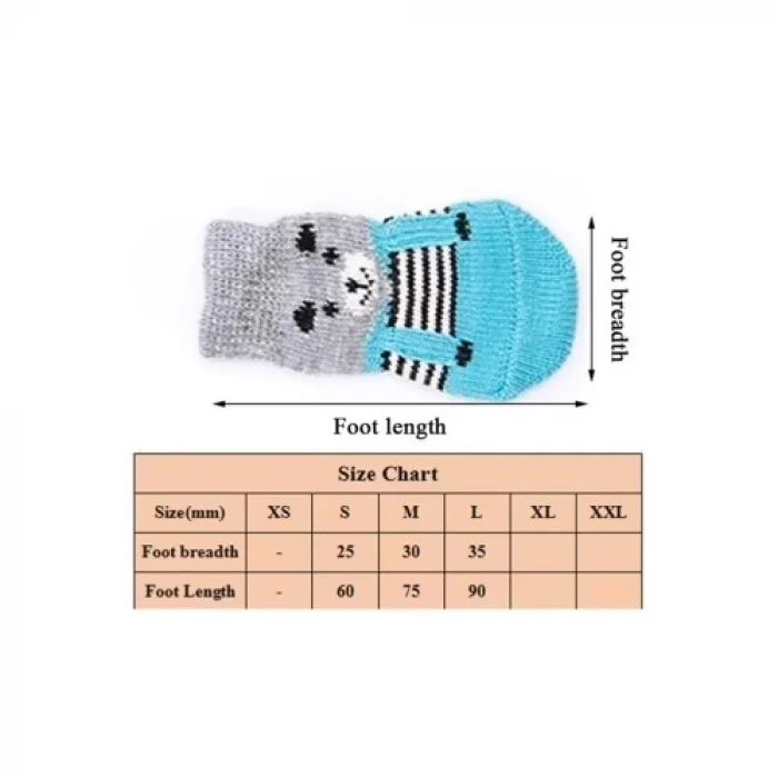  Kedi Köpek Kaydırmaz Örme Çorap