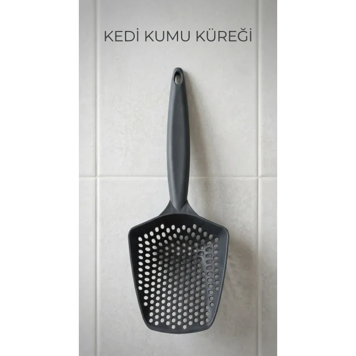 BUĞZ Kedi Kumu Eleme Küreği Odağa Alınmış Kedi Kumu Temizleme Aracı