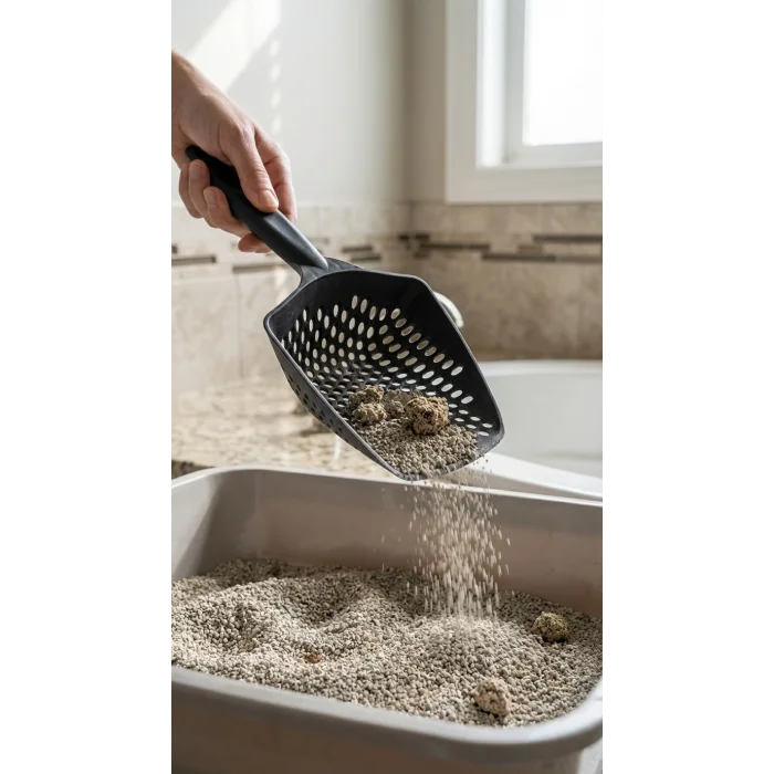 BUĞZ Kedi Kumu Eleme Küreği Temizlik ve Süzme İşlemleri İçin Uygun