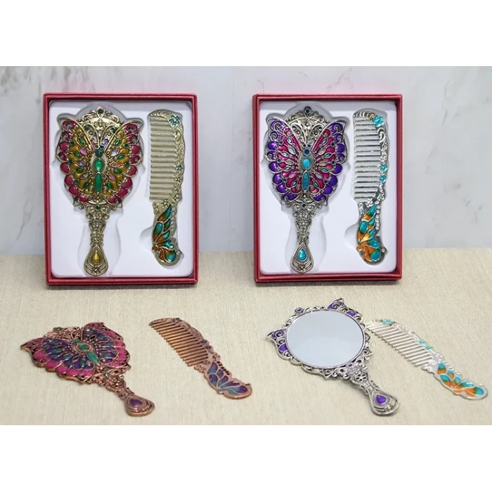 BUĞZ Kelebek Ayna Ve Tarak Seti Küçük Boy Alk4992