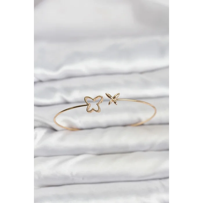 BUĞZ Kelebek Model Gold Renk Bileklik - Lisinya