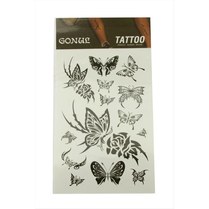 BUĞZ Kelebek Tattoo Dövme Sticker