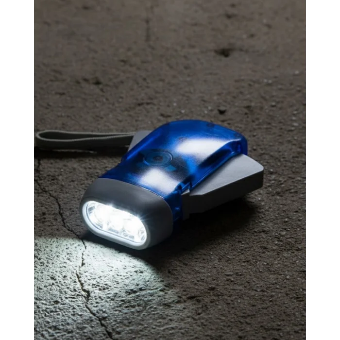 BUĞZ Kendiliğinden Şarjlı El Feneri Pilsiz Çalışan 3 LED Acil Durum Feneri