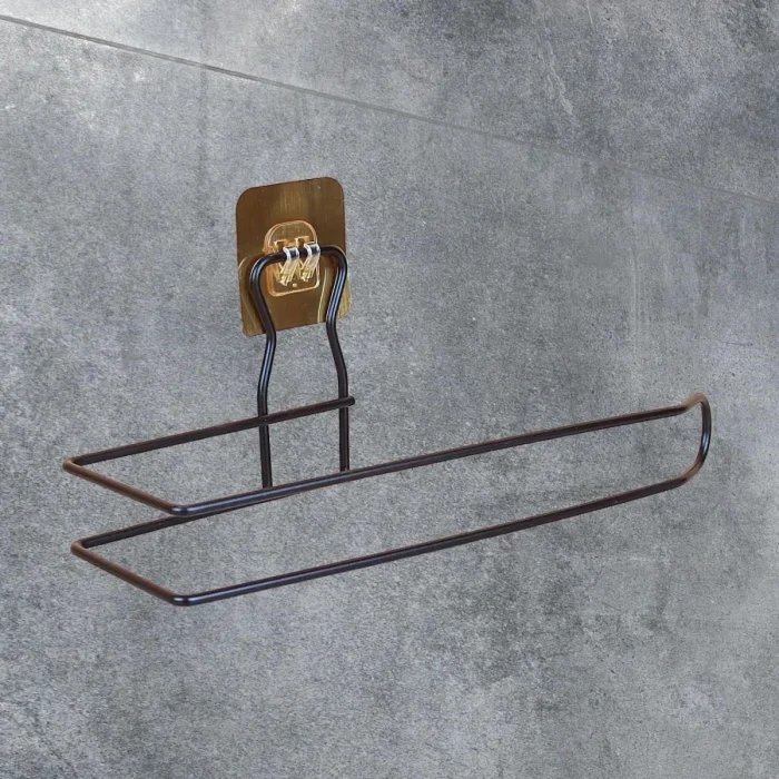  Kendiliğinden Yapışkanlı Krom Paslanmaz Metal Havlu Kağıtlık Aparatı