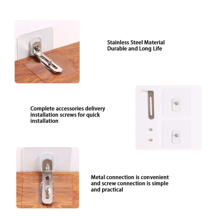 BUĞZ Kendinden Yapışkanlı Mobilya Sabitleme Aparatı