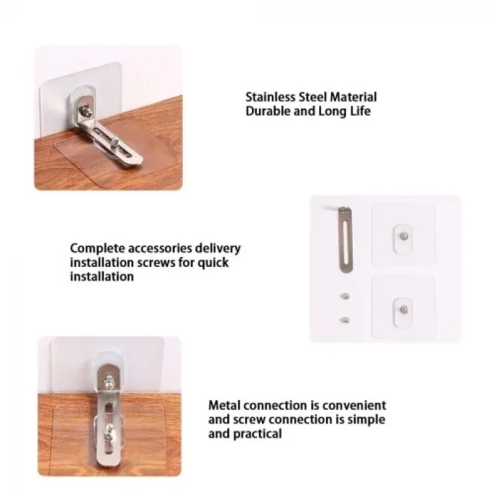 BUĞZ Kendinden Yapışkanlı Mobilya Sabitleme Aparatı