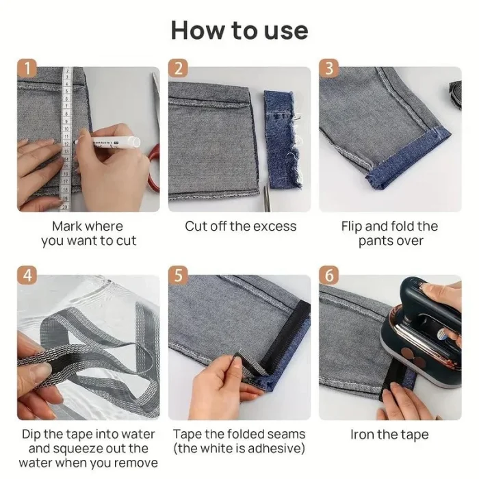 BUĞZ Kendinden Yapışkanlı Pantolon Kıvırma Şeridi - Lisinya